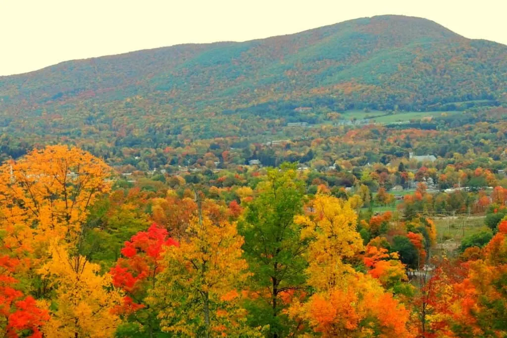 Mt Anthony in Bennington, Vermont in the fall. 