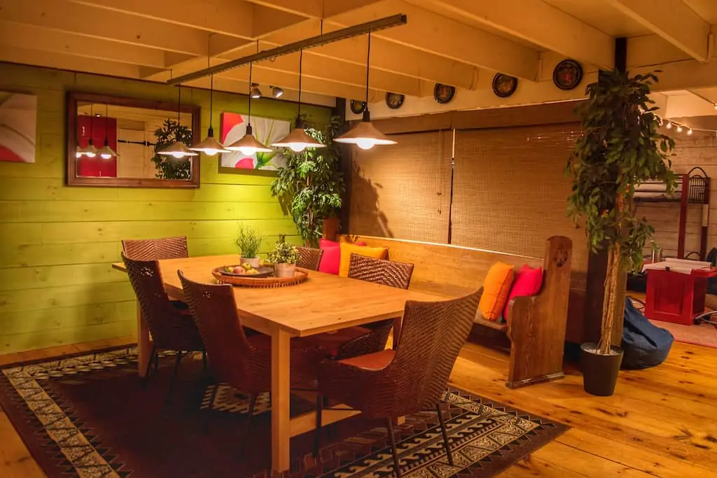 The dining room of our Pownal vacation rental