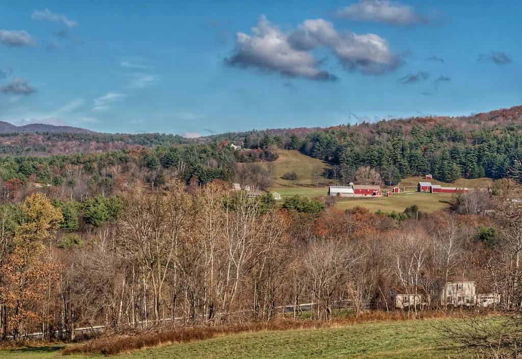 Pownal, VT in the late fall