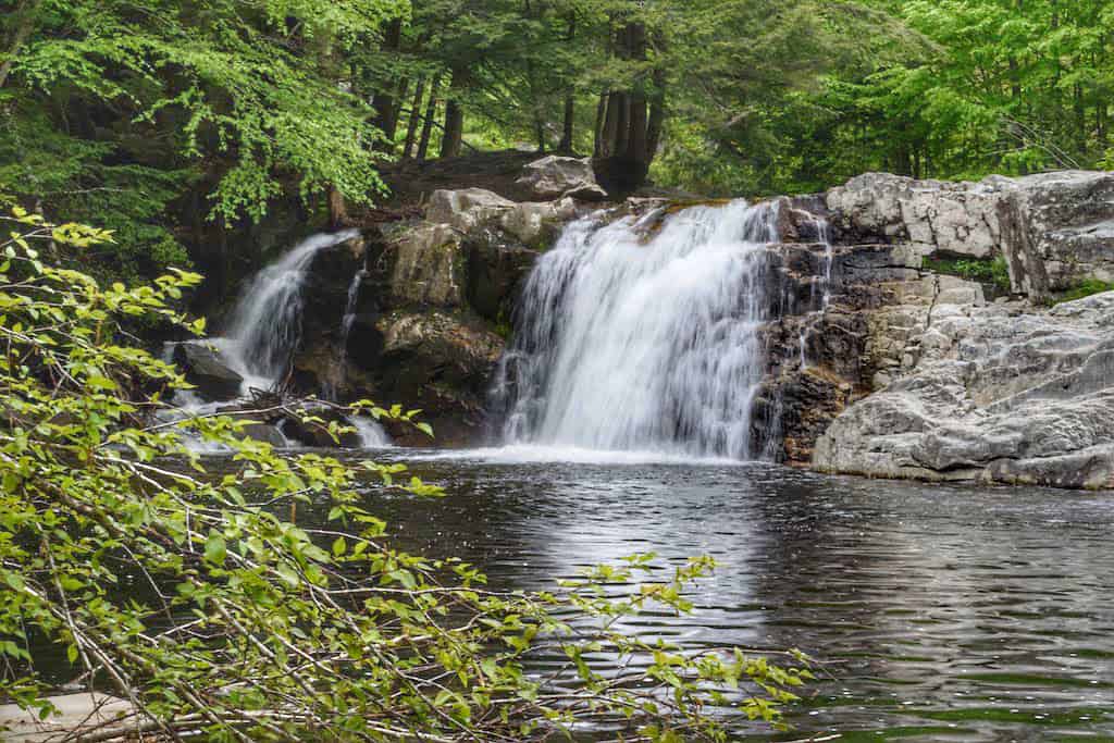 Buttermilk Falls in Ludlow, Vermont