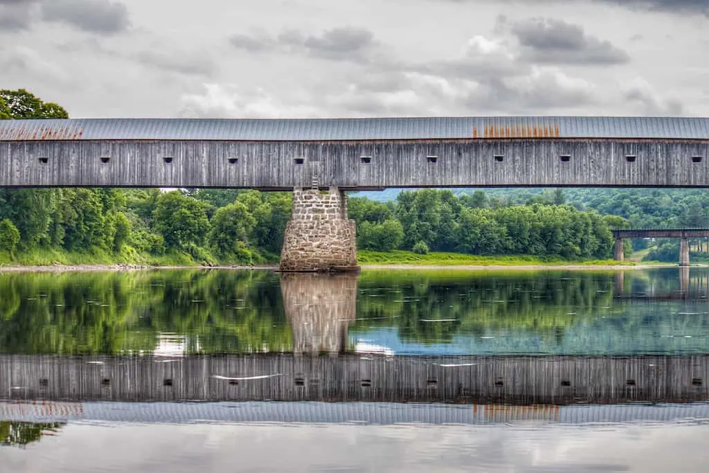 The Cornish-Windsor Bridge on the Connecticut River.