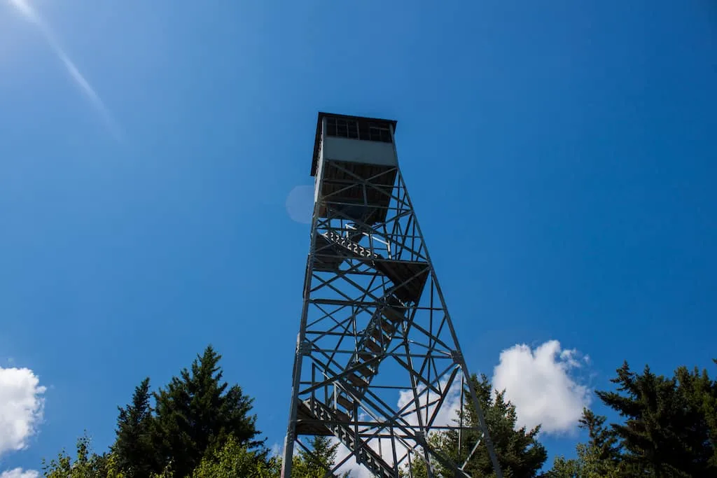 Mt. Olga fire tower in Wilmington, VT