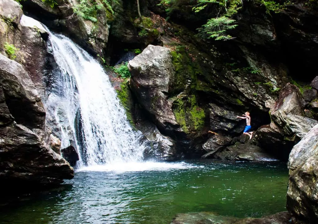 Bingham Falls in Stowe, Vermont.