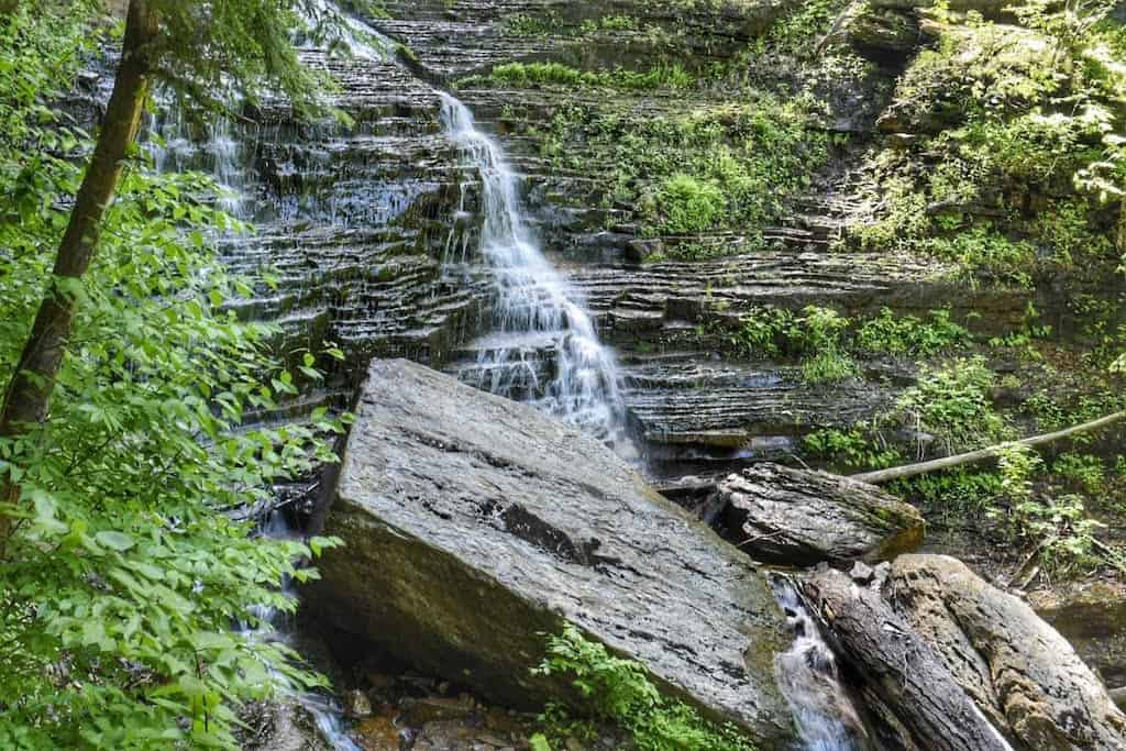 Lye Brook Falls in Jamaica, Vermont.