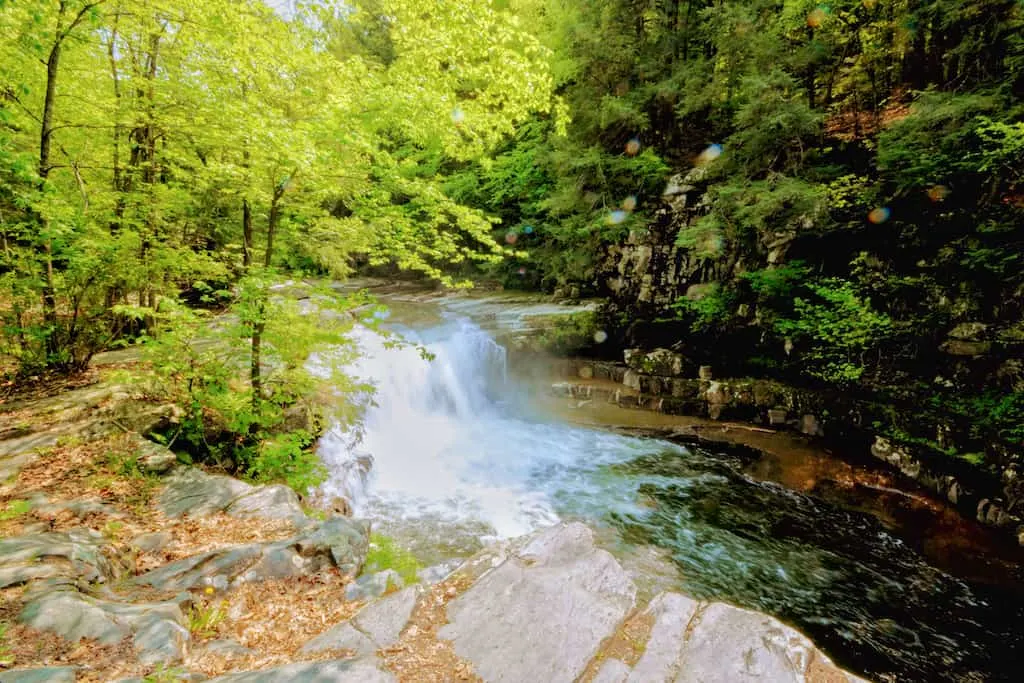 Bristol Falls in Bristol, Vermont.