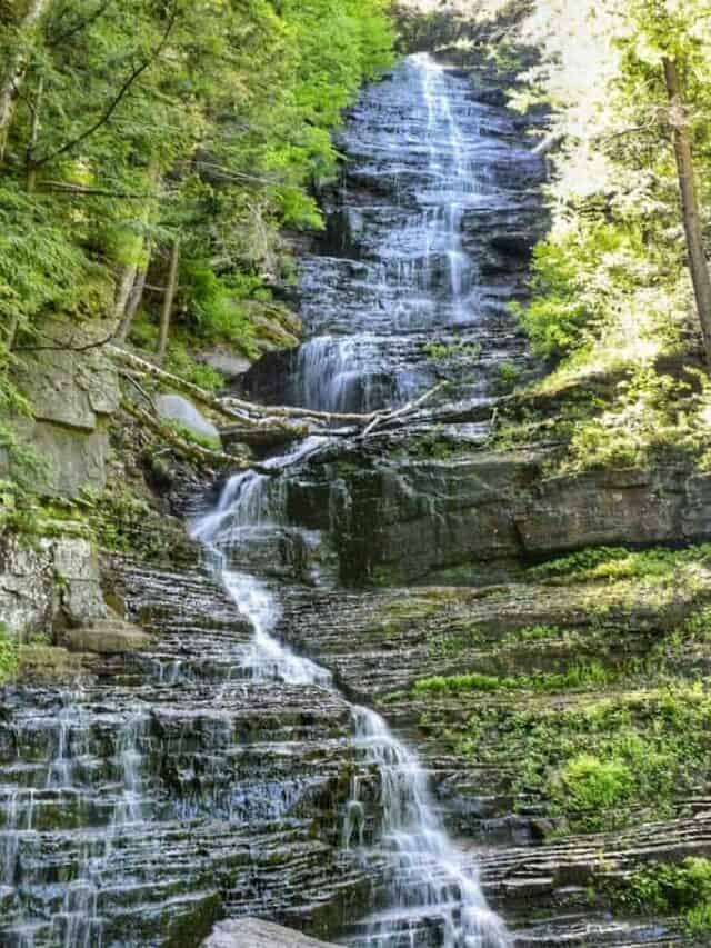 Hiking to Lye Brook Falls in Manchester, Vermont