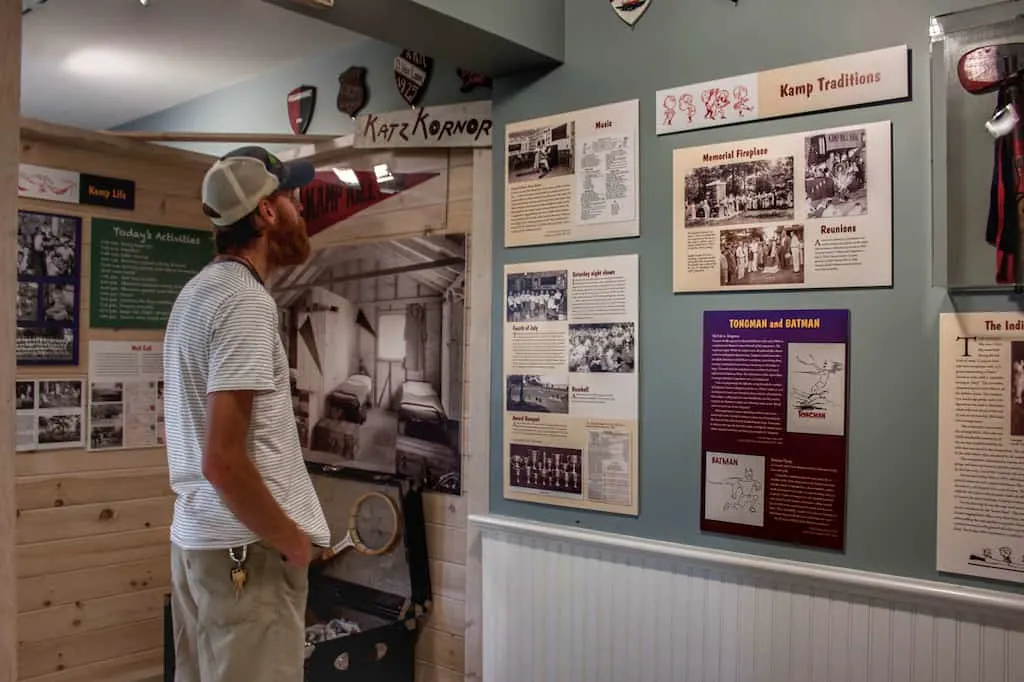 Museum displays at Kamp Kill Kare Museum in Vermont. 