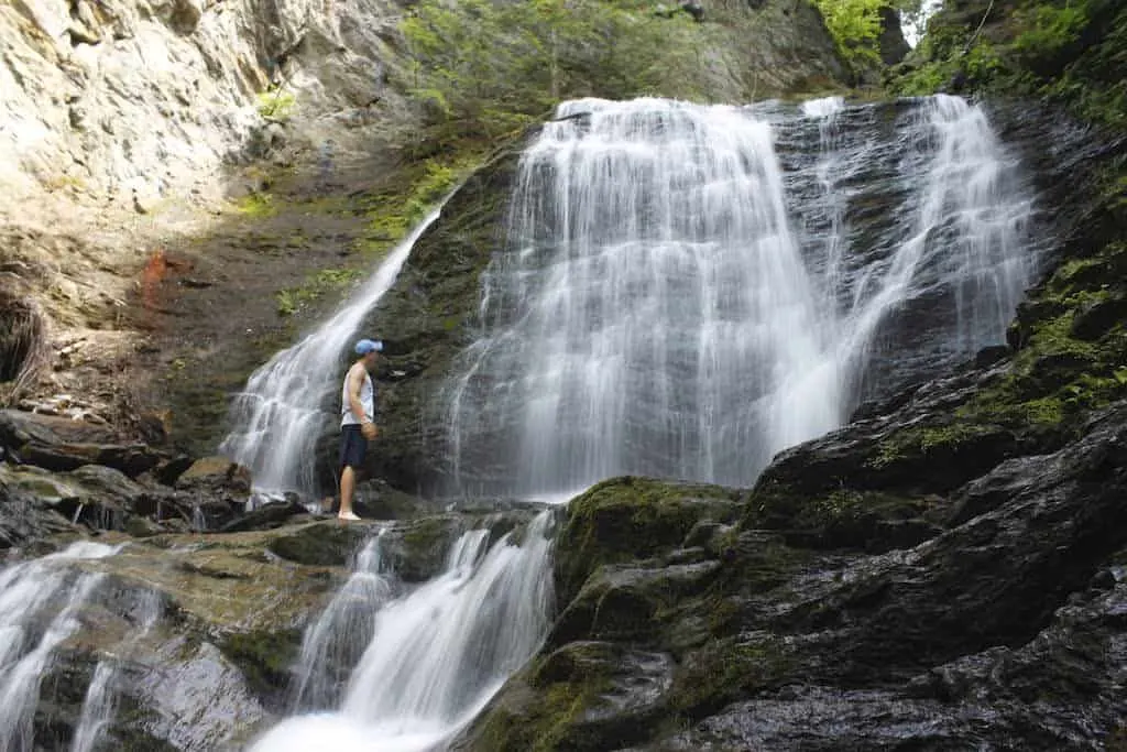 Moss Glen Falls in Stowe, Vermont.