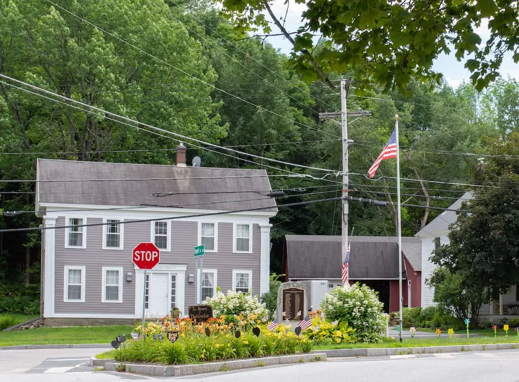 The village of Jamaica Vermont on a summer day. 