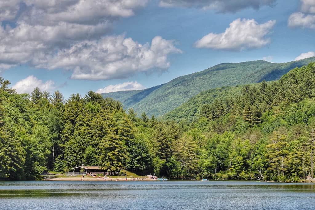 A view of Emerald Lake State Park in Vermont.