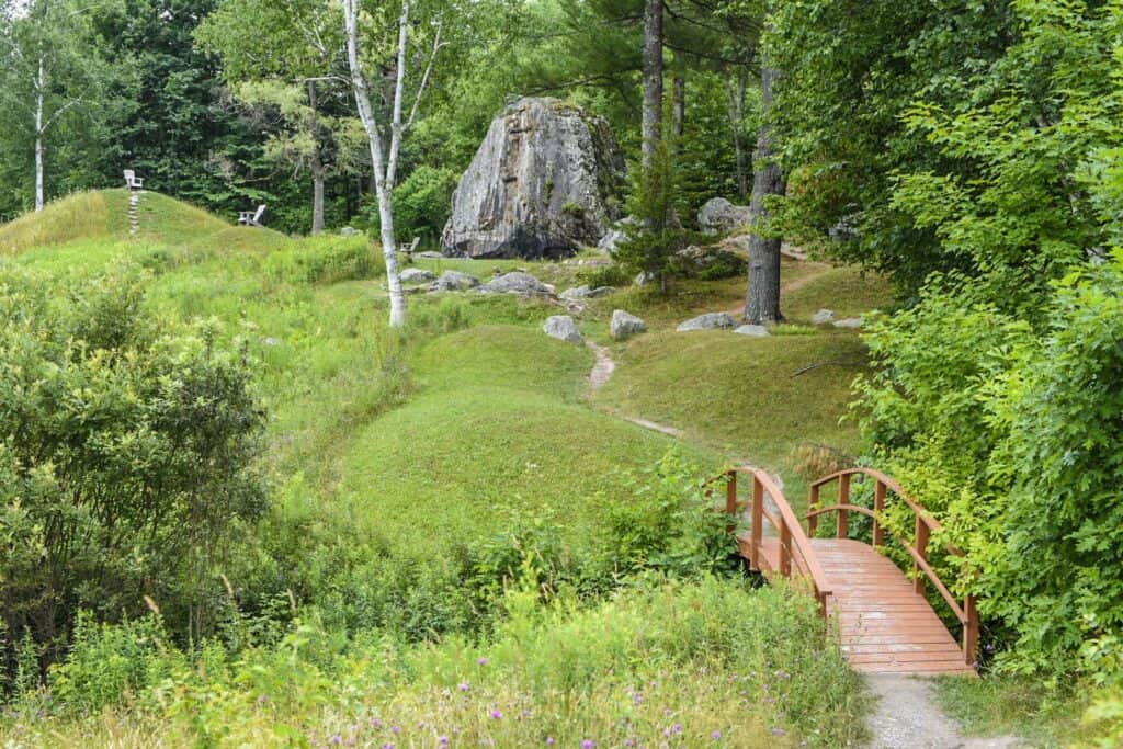 The Japanese Garden at Taconic Ramble State Park in Vermont.