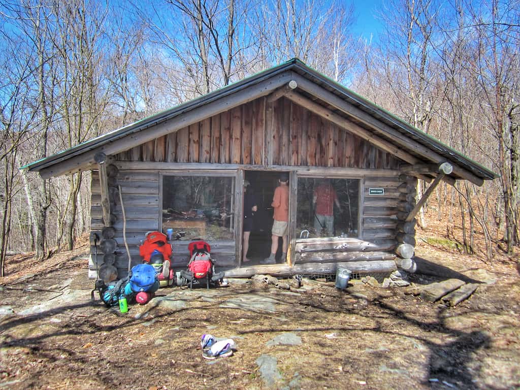 Ridge Cabin in Merck Forest Vermont.