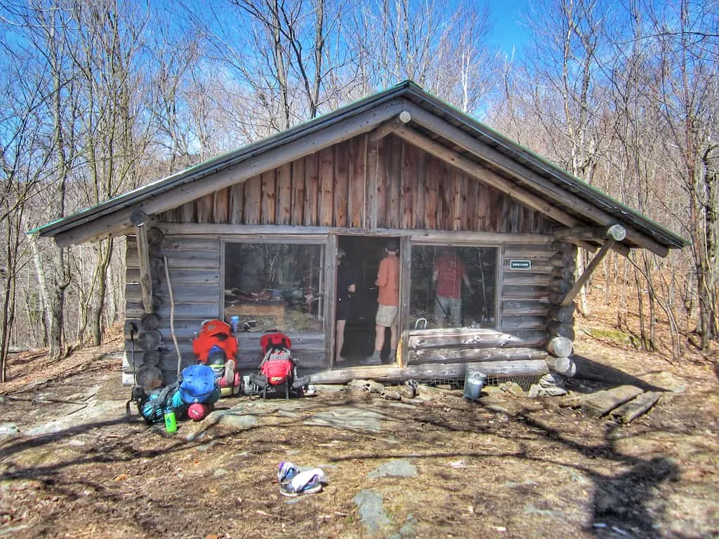 Ridge Cabin in Merck Forest Vermont.