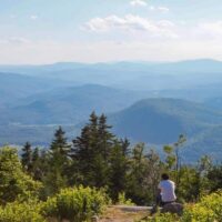 A summer view from the summit of Mt. Ascutney in Vermont.