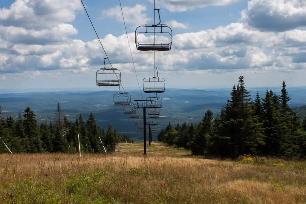 The summer lift at Mount Snow in Vermont.