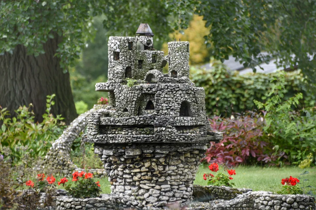 A miniature stone castle in South Hero, Vermont.