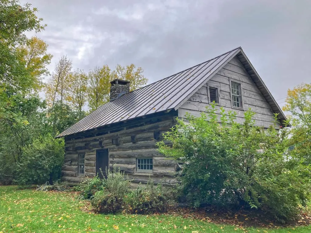 The Hyde Log Cabin in Grand Isle, Vermont - one of the oldest log cabins in the United States. 
