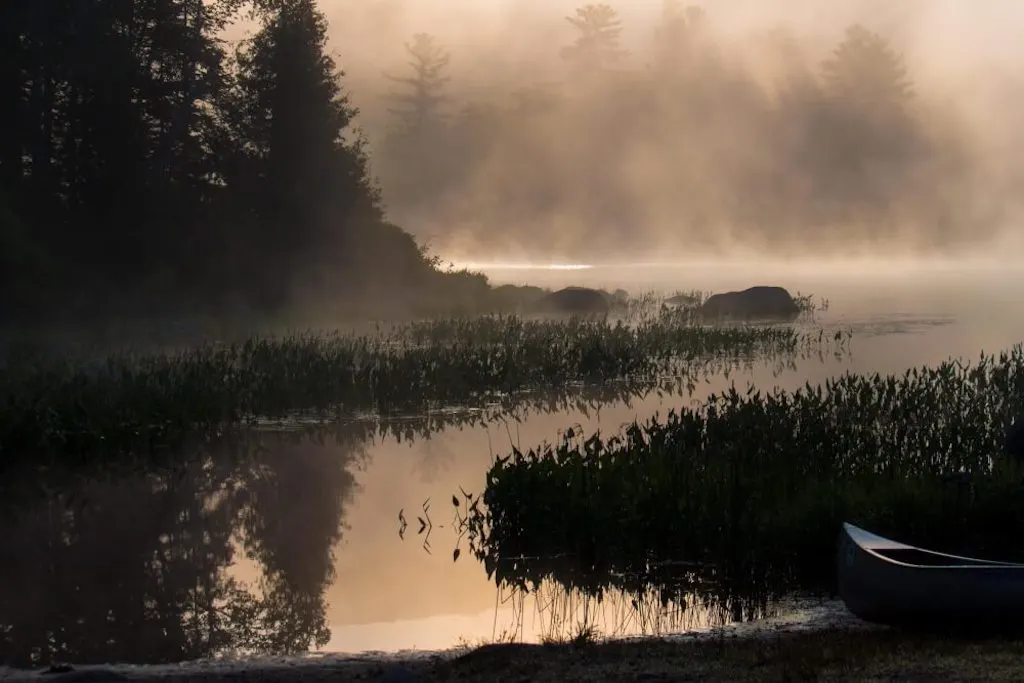Early morning on Ricker Pond in Groton State Forest, Vermont.