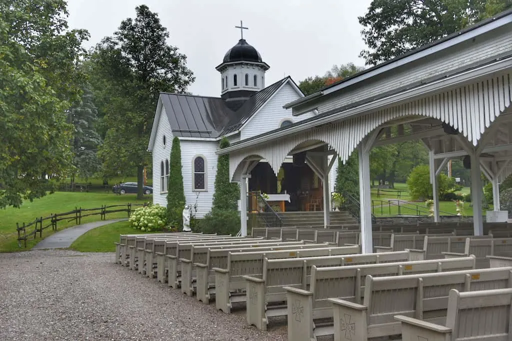 The chapel at St. Anne's Shrine in Isle La Motte, Vermont.