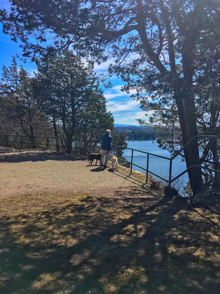 A view of Lake Champlain from Red Rocks Park in Burlington. 