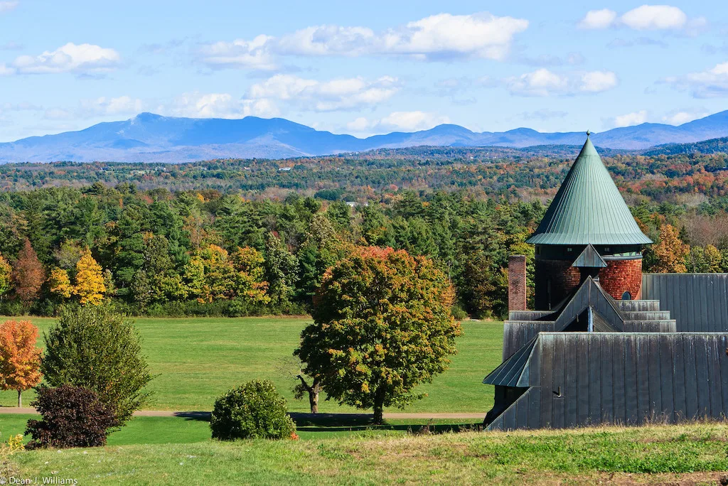 The view from Shelburne Farm in Shelburne, Vermont.