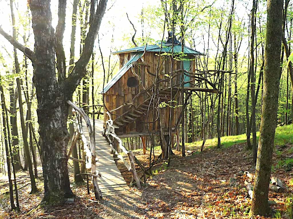 Treehouse in West Pawlet, Vermont.