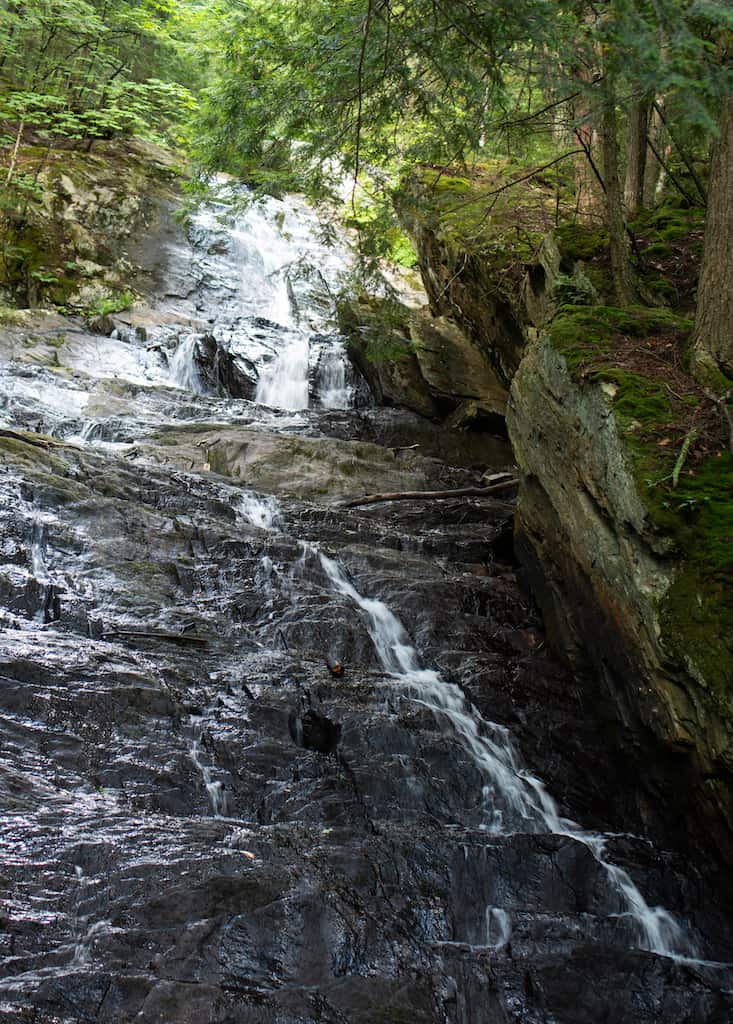 Thundering Brook Falls in Killington, Vermont