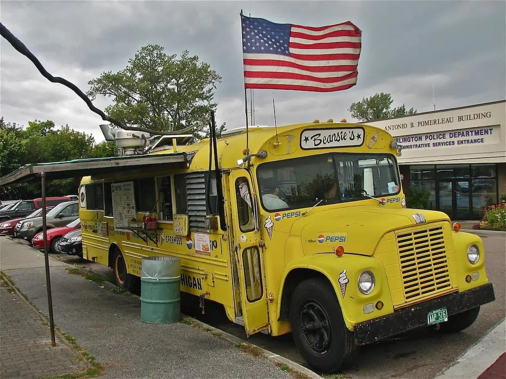 Beansie's Bus in Burlington is one of the best things to do in Vermont for food lovers.
