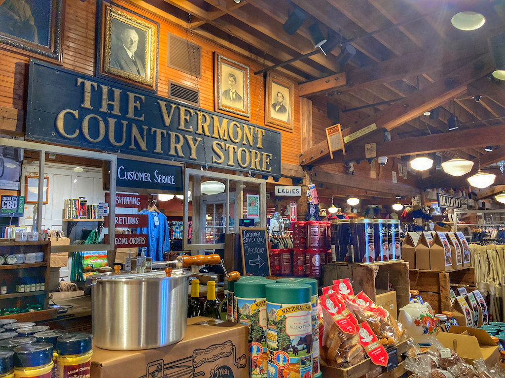 The interior of the Vermont Country Store in Weston, Vermont.