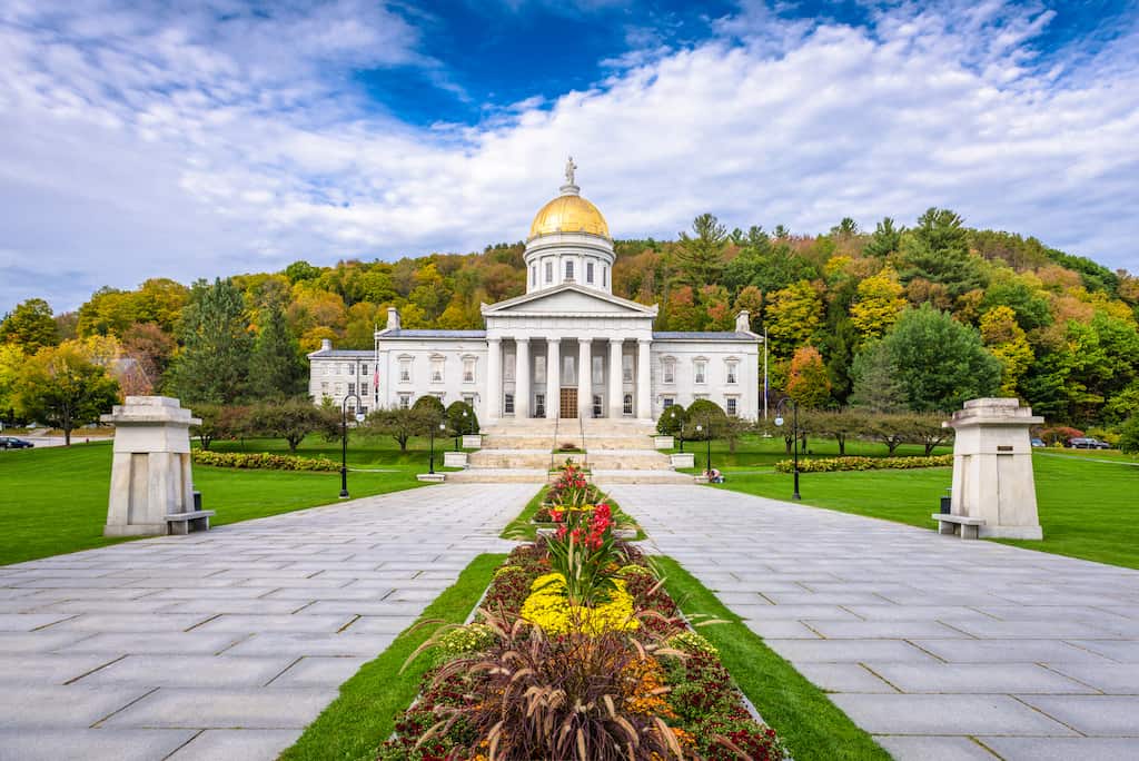The Vermont State House in Montpelier, Vermont.