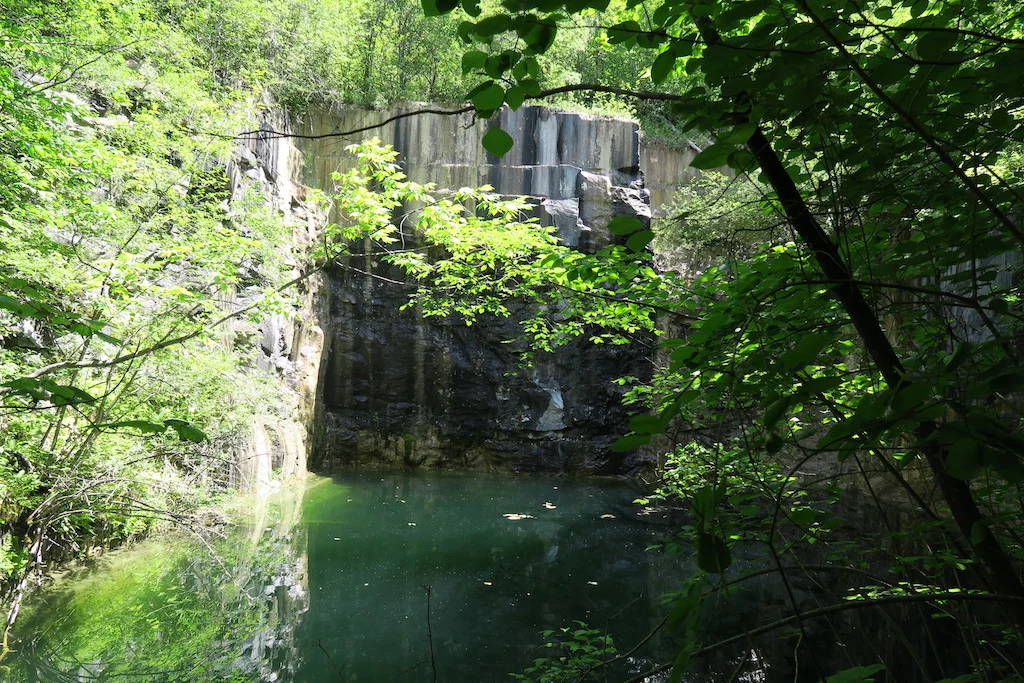 The Gettysburg Quarry in Dorset, Vermont.