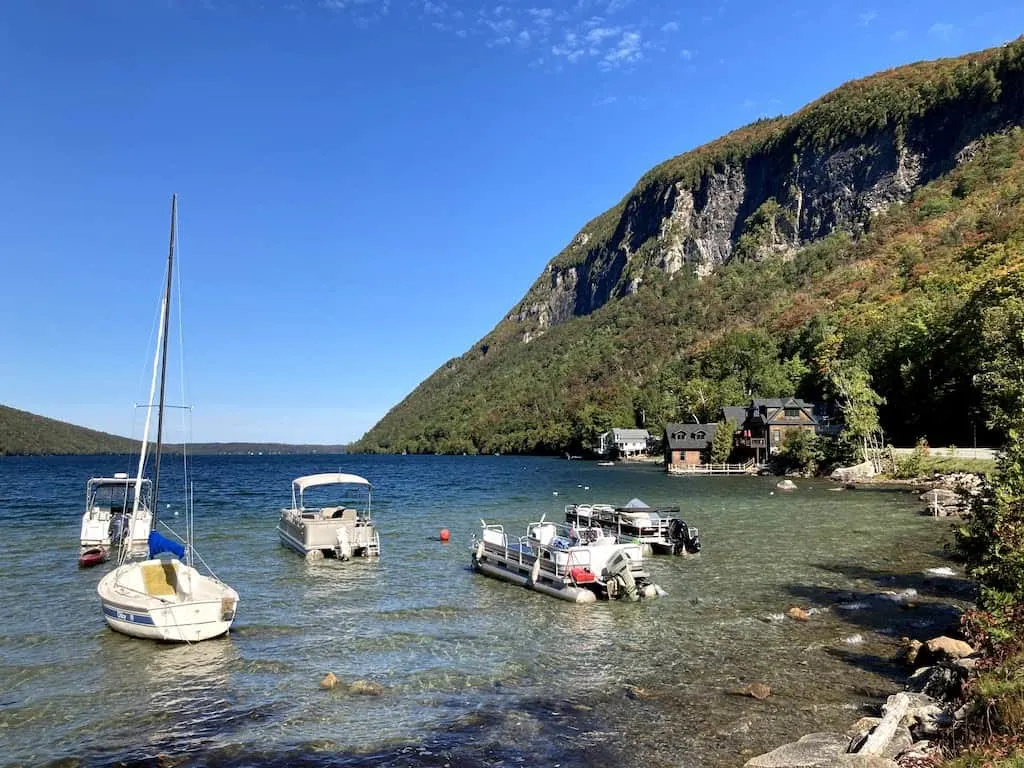 Lake Willoughby on a windy fall day. 