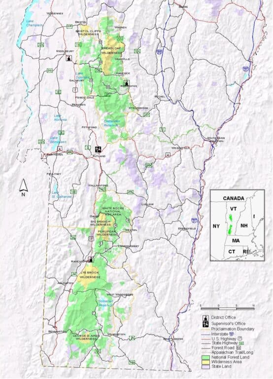 Highlights of the Green Mountain National Forest in Vermont
