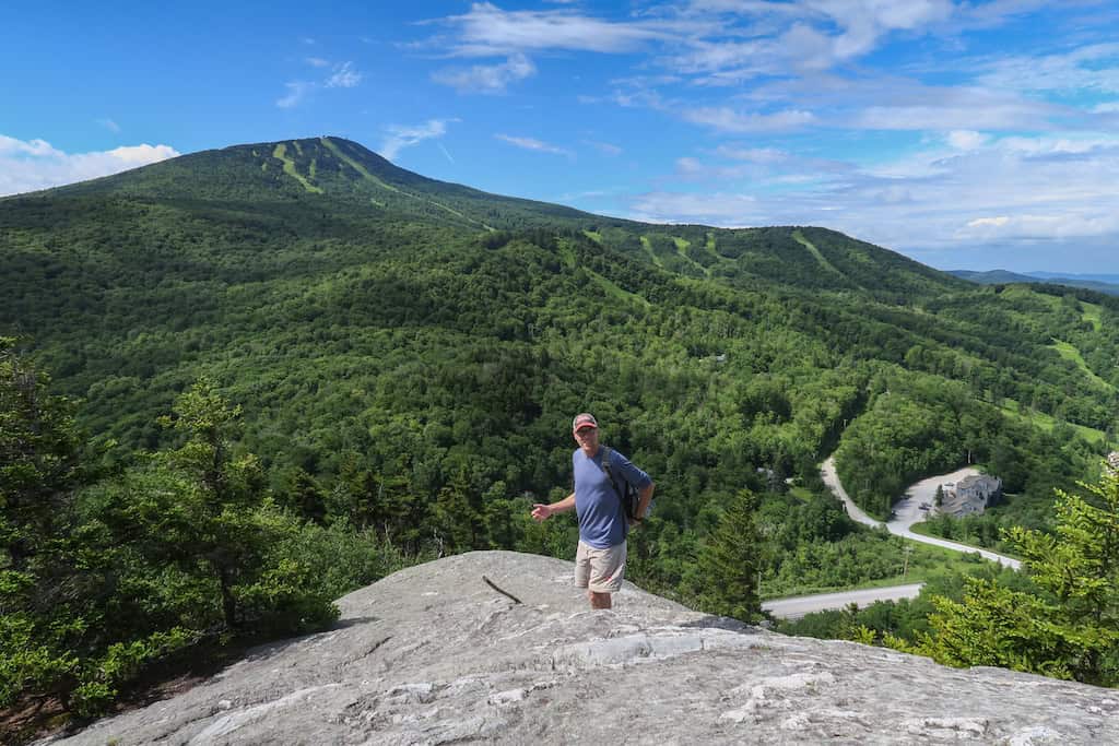 The view from Deer Leap in Killington, Vermont. 