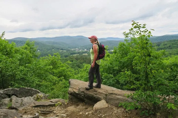 The top of Mount Tom in Woodstock, Vermont. 