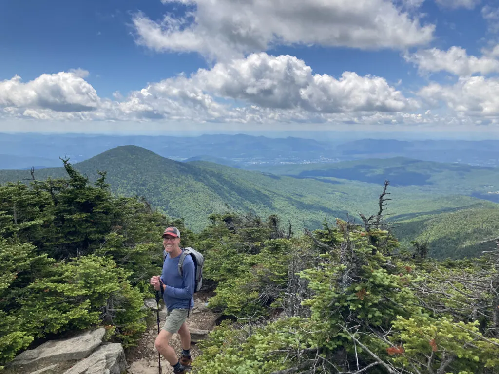 Eric standing at the top of Bucklin Trail in Killington, Vermontl.