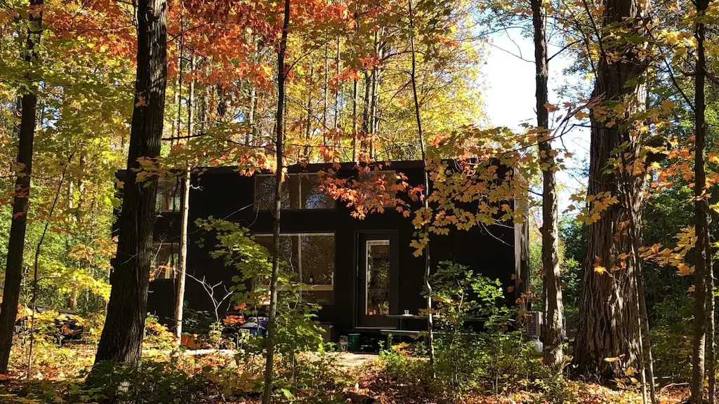A cabin for rent near Lake Champlain.