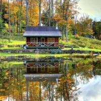 A cabin in Vermont for rent on VRBO. Photo source: VRBO
