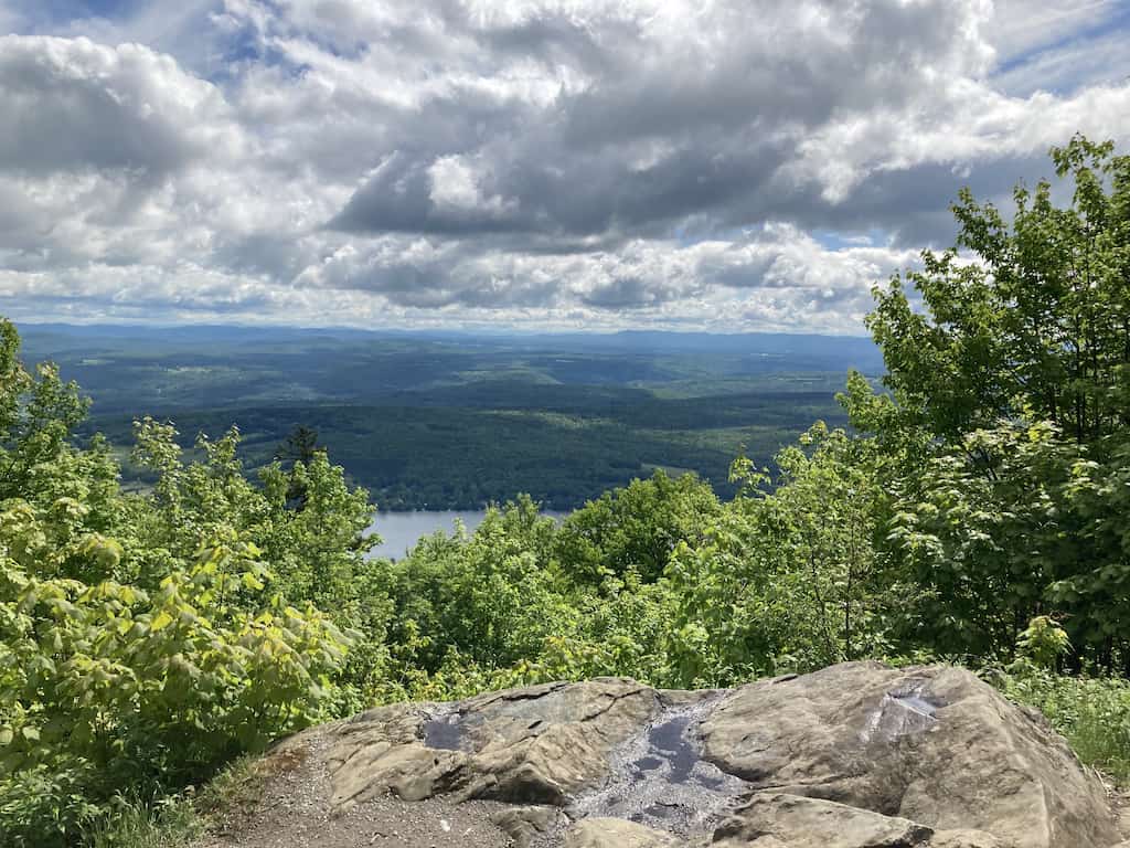 The view from Elmore Mountain in Vermont.