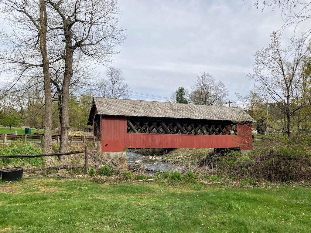 Creamery Covered Bridge in Brattleboro, Vermont.