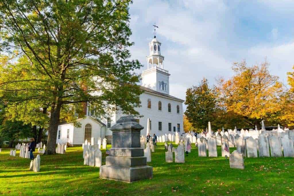 The Old First Church in Bennington Vermont.