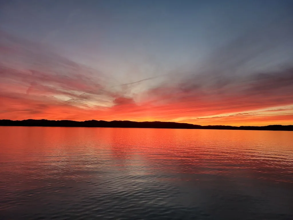 Lake Champlain sunset.
