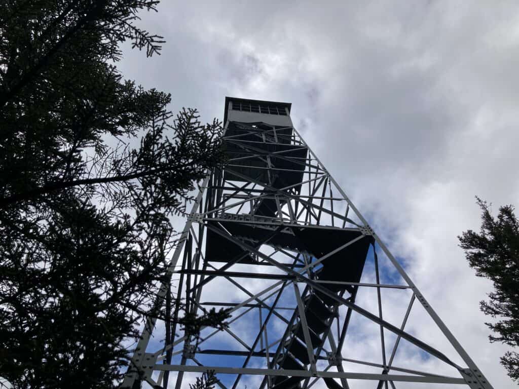 The fire tower at Elmore State Park.