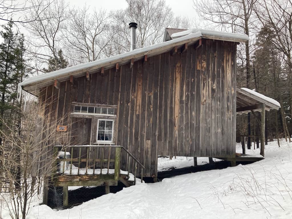 Ned's Place, a remote cabin in Merck Forest, Vermont.
