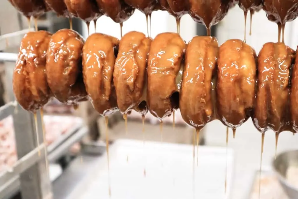 Maple glazed donuts at Kingdom Maple Festival. Photo credit: Eddie’s Bakery
