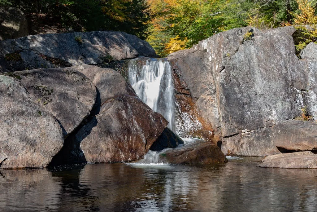 Buttermilk Falls in Ludlow, Vermont