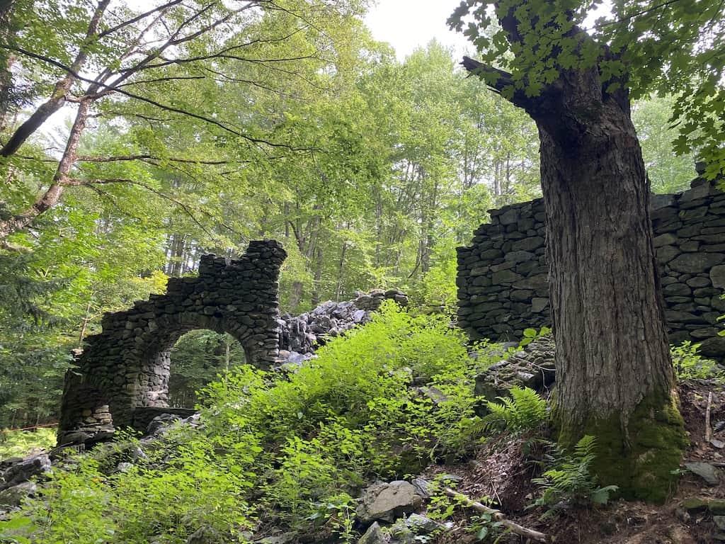 Ruins at Madam Sherri Forest in Chesterfield, NH.