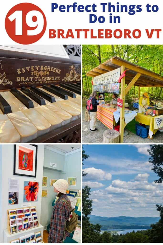A collage of the best things to do in Brattleboro VT.