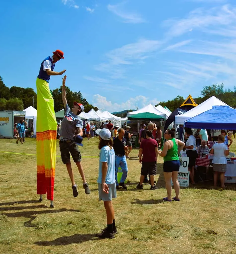 Troy Wunderlee of Big Top Adventures at Best of Vermont Festival.