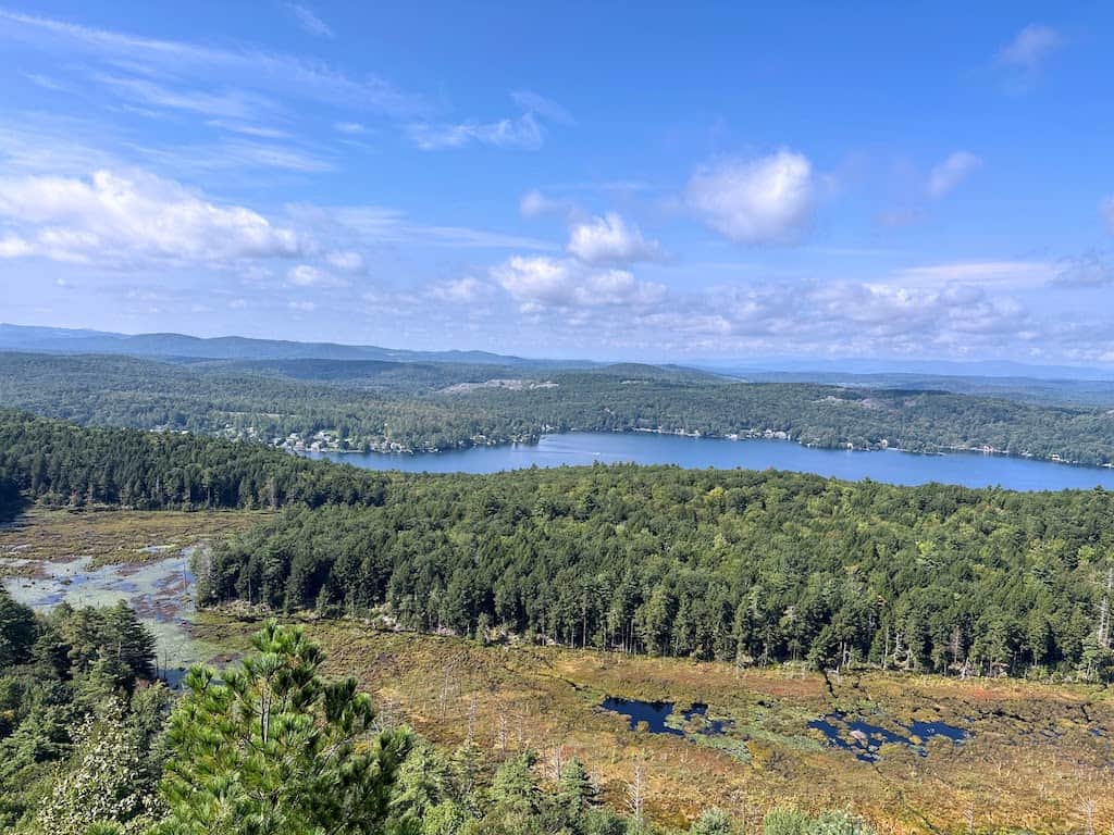 Lake Saint Catherine from the Lewis Dean Nature Trail in Poultney.